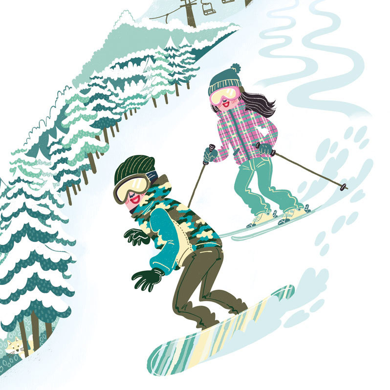 イラストレーターStudioCUBE.おしゃれでスマートDタッチのイラスト実績