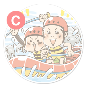 コミカルでかわいい Cタッチ