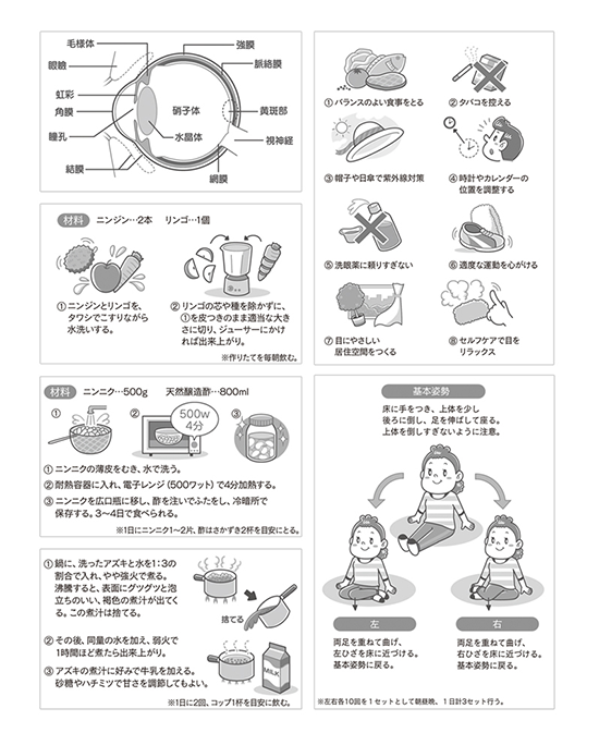 マキノ出版〈目が劇的によくなる最強事典〉目や視力に関する書籍 イラスト制作 イラストレーターStudioCUBE.