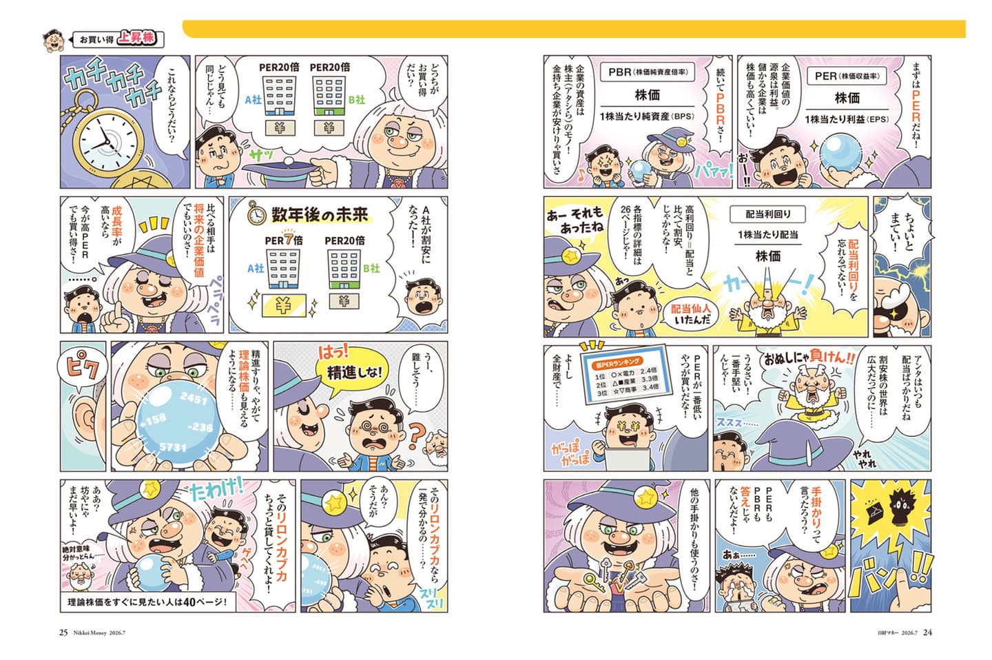 日経BP社〈日経マネー〉日経マネー式理論株価で探す お買い得上昇株｜コミカルなキャラクターたちが解説するビジネス向けの資産運用漫画